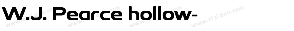 W.J. Pearce hollow字体转换